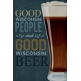 thumbnail image 4 of Eau Claire, Wisconsin, Good People Drink Good Beer, Sentiment (19x27 inches, Premium 500 Piece Jigsaw Puzzle for Adults and Family, Made in USA), 4 of 4