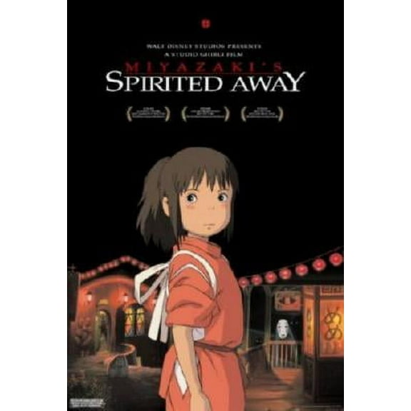 Spirited Away Movie poster Metal Print 12inx16in Multi-Color Square Adults Best Posters