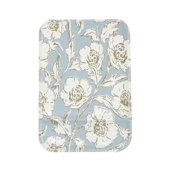 Unique Bargains 1 Pc Women Lightweight Small Makeup Mirror for Travel Blue Glass