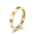 thumbnail image 4 of 3mm Blue/Silver/Gold/Rose Gold/Black Bands Women Men's Titanium Steel Party Ring, 4 of 9