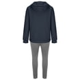 thumbnail image 5 of Men's Tracksuit With Zipper 2 Piece Hooded Fashionable Men's Solid Color Long Sleeve Casual Outwear Jackets Sets Running Jogging Sport Suit Sets Fall Winter Outfit, 5 of 5