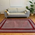 thumbnail image 4 of Alfa Rich 5x8 Scandinavian Style Red Burgundy Washable Woven Cotton Area Rugs, 4 of 4