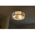 thumbnail image 5 of Decor Therapy Iris Flush Mount Ceiling Light, Made of Metal and Glass, 5 of 7