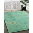 thumbnail image 2 of Ahgly Company Indoor Round Abstract AquaMarine Green Abstract Area Rugs, 3' Round, 2 of 6