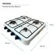 thumbnail image 5 of Parrilla Estufa Mesa Gas 4 quemadores Acero Blanca Shorbull, 5 of 8