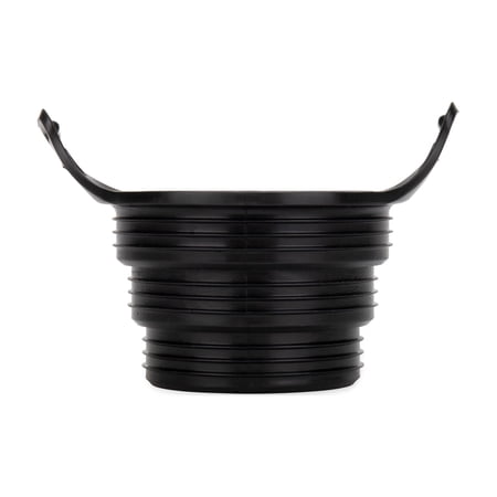 Camco Flexible 3-in-1 Sewer Hose Seal Adapter, Black, Model 39318