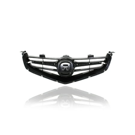 Grille - Compatible/Replacement for '04-05 Acura TSX - Black Insert, Emblem Provision - 71121SECA01ZA