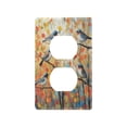 thumbnail image 3 of Switch Panel Switch Decoration 2.76x4.53x0.28 Inches Toggle Switch Switch Plate Wall Plates Living Room Kitchen Bedroom Study Switches Colorful Trees Pretty Birds, 3 of 8