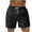 Black^, variant on Jjayotai George Shorts Men Above the Knee, Men Casual Fashion Print Shorts with Pockets, Elastic Waist Beach Pants, Mens Shorts