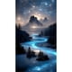 thumbnail image 1 of Cuadros Decorativos 5D bricolaje taladro redondo completo diamante pintura cielo estrellado Kit decoración del hogar (LP220) Wdftyju de costura negro 4 estilos, 1 of 9