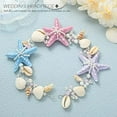 thumbnail image 3 of Starfish Bride Wedding Hair Vine Colorful Seashell Bridal Headpiece Headband Pearl Beach Wedding Hair Accessories for Women and Girls, 3 of 4
