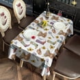 thumbnail image 2 of Highland Cow Sunflower Boot Hat Pattern Rectangle Tablecloth 60"x120",Waterproof Polyester Rectangle Table Cloth, Wipeable Spillproof Polyester Tablecloth for Dining, Camping, Indoor and Outdoor, 2 of 6