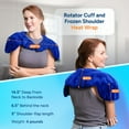 thumbnail image 7 of SunnyBay Heated Shoulder Wrap, Weighted Microwave Heating Pad for Neck and Shoulder Injury, Full Coverage Moist Hot/Cold Pack for Rotator Cuff and Frozen Shoulder, Easy Elastic Fastening, Royal Blue, 7 of 7