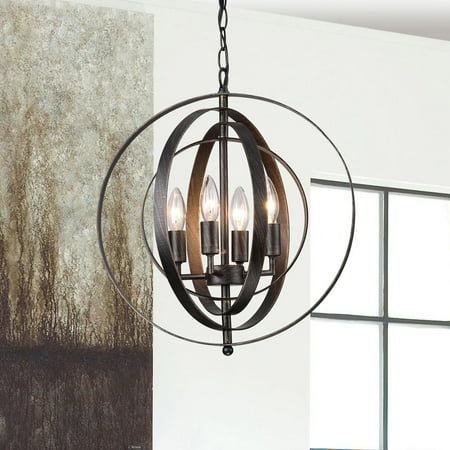 

Copper Grove St. Mary Antique Black Iron 4-light Orb Chandelier