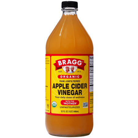 Bragg Organic Apple Cider Vinegar with The Mother, Raw and Unfiltered, 32 fl oz