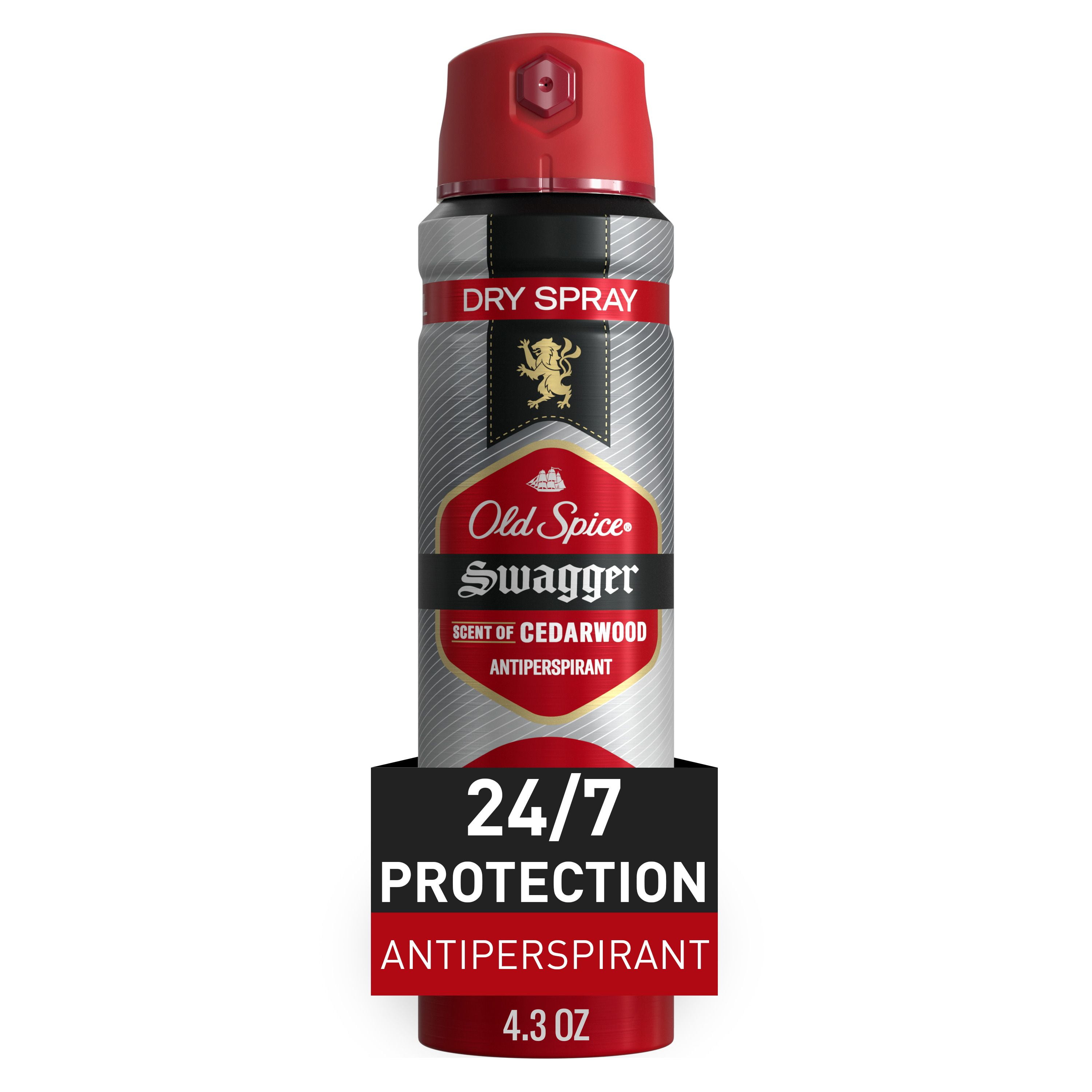 Old Spice Men's Antipespirant & Deodorant Invisible Dry Spray, Swagger Scent