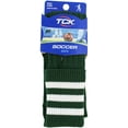 thumbnail image 4 of TCK European Style 3 Stripe Soccer Socks in Nylon (L, Dk Green White), 4 of 5