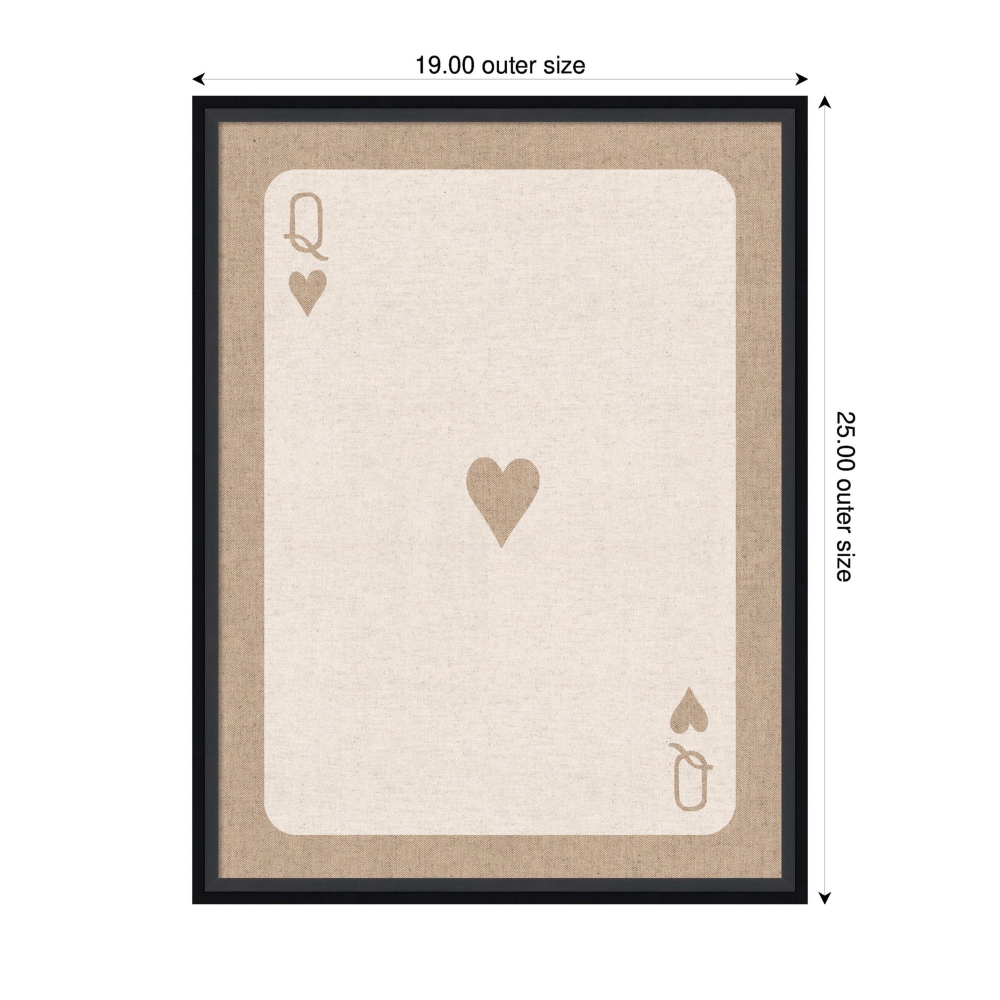 Kate and Laurel Framed Fabric Pinboard 19 x 25,  Printed Linen Modern Bulletin Board for Use as a Vision Board or Wall Organization, Lucie Black Frame