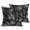 Black, variant on Throw Pillow Covers 18x18 Inch Set of 2 Orange Starfish Conch Decorative Pillows Cushion Case Soft Square Pillowcases Shell Seahorse Throw Pillows for Couch Sofa Bed Chair Home Decor