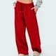 thumbnail image 2 of Pantalones de chándal de invierno de tejido polar suave para mujer, con pernera ancha y cintura elástica, pantalones informales para estar por casa, 2 of 5
