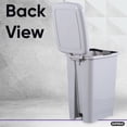 thumbnail image 4 of Superio Plastic Slim Pedal Trash Can with Lid, 26 Qt. (Beige), 4 of 4