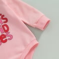 thumbnail image 5 of Bagilaanoe Newborn Baby Girl Boy Oversized Romper Sweatshirt Long Sleeve Bodysuits Letter Print Pullover 3M 6M 12M 18M 24M Infant Casual Tee Tops, 5 of 7