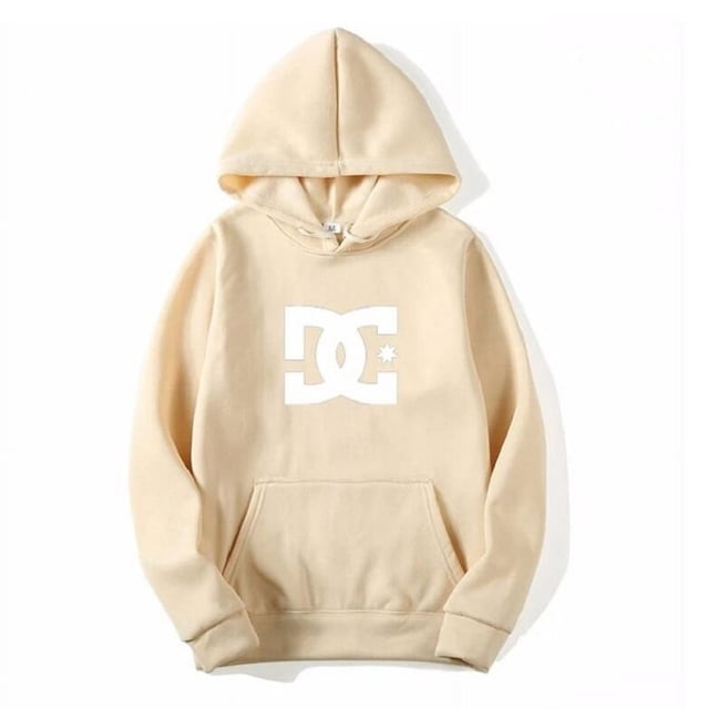 DC Letter-Sudadera con capucha de manga larga para hombre y mujer, suéter sencillo de moda para gimnasio, Otoño e Invierno