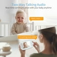 thumbnail image 5 of Vizolink 5.5" HD Video Baby Monitor with Camera, 2-Way Talk, Cry Alert, Lullabies, Temperature Tracking, 5 of 20