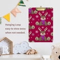 thumbnail image 5 of FMSHPON Christmas Reindeer Bear Purple Scarf Snowflake Clipboard Hardboard Wood Nursing Clip Board and Pull for Standard A4 Letter 13x9 inches, 5 of 5
