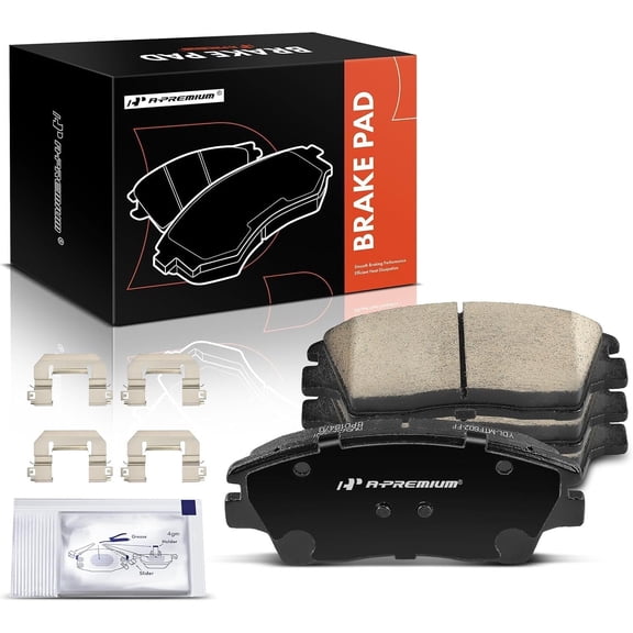 A-Premium Front Ceramic Brake Pads Set Compatible with Hyundai Elantra 2017-2020, Tucson 2016-2021 & Kia Sportage 2017-2022, 4-Pack
