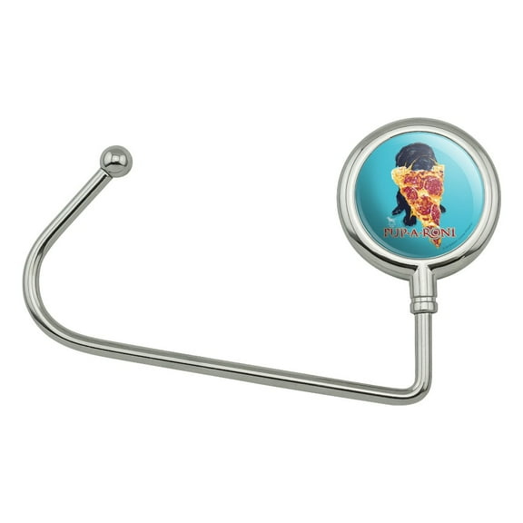 Pup-A-Roni Pepperoni Pizza Puppy Dog Humor Funny Purse Bag Hanger Holder Hook