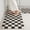 Black White, variant on Checkered Kitchen Mats for Floor, Cushioned Non Slip Runner Rugs for Kitchen/Sink/Laundry, Comfort Aesthetic Cute Anti-Fatigue Foam Floor Mat