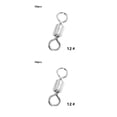 thumbnail image 2 of Soidarity Conector de pesca Flexible Rotación de 360 ​​grados Durable Ligero Cojinete de bolas Barril Conectores a presión Alta resistencia doce 2piezas, 2 of 6