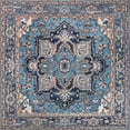thumbnail image 3 of JONATHAN Y JONATHAN  Y Cirali Ornate Large Medallion Machine Washable Area Rug Blue/Beige 8' Square 8' Square Square, 3 of 5