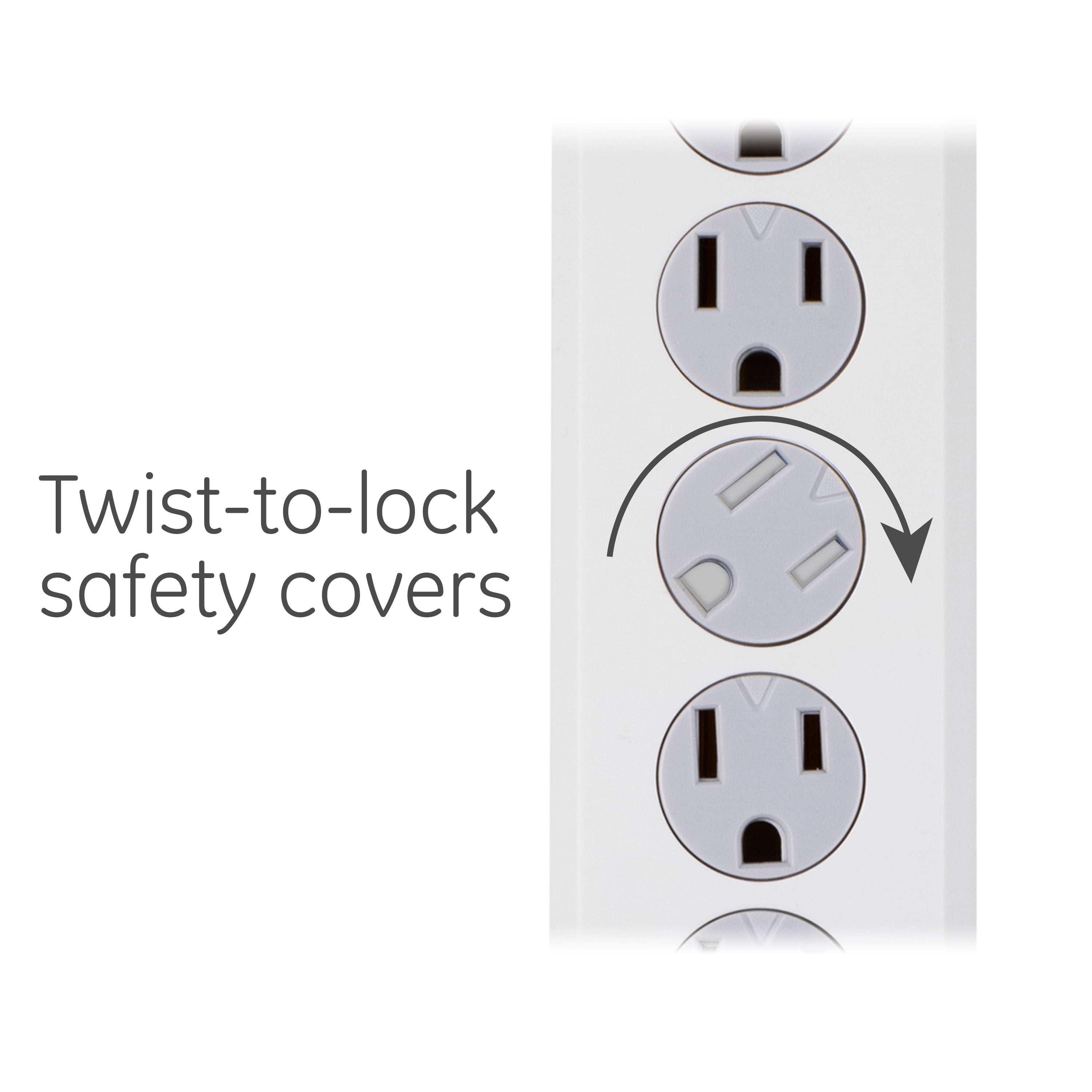GE 6-Outlet Surge Protector, 450J, White, 2ft. – 14009
