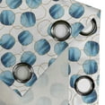 thumbnail image 4 of Ambesonne Abstract Grommet Curtain, Modern Oceanic Motif Print, 50"x60", Mustard Sea Blue and White, 4 of 5