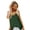 Dark Green, variant on Europe and America Cross Border Women's New Loose V-neck Solid Color Chiffon Jacquard Spaghetti-Strap Camisole Top Women