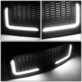thumbnail image 2 of DNA Motoring GRF-LB-013-T7 Black Matte Mesh Front Bumper Grille with LED DRL Bar, 2 of 6