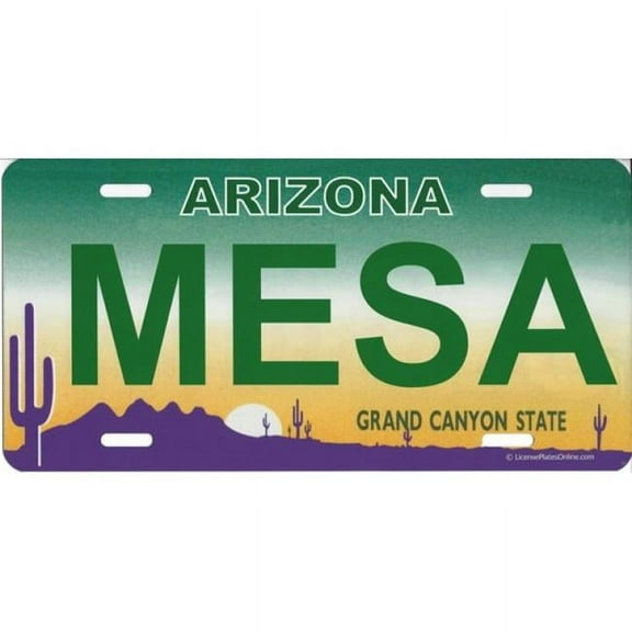 212 Main LPO1032 Arizona Mesa Photo License Plate