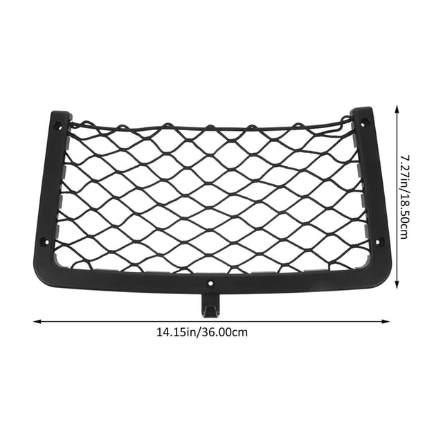 unbranded 2Ud Car Pocket Organizer Negro Con Red Elástica Para Guardar Objetos En Auto