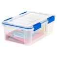 Ziploc 16Quart (4Gallon) WeatherShield Storage Box, Clear