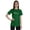 Green (Silver Foil), variant on Inkmeso Womens Quote Top Faith Does Not Make Things Easy It Makes Them Possible Graphic Print Tee T-Shirt