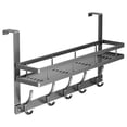 thumbnail image 3 of Storage Rack,Over The Door Hooks Organizer Coat Rack Over The Door Storage Hanger Towel Rack With Mesh Baskets And 10 Hooks Back Of Door Storage Organizer For Bathroom Bedroom Kitchen, 3 of 9
