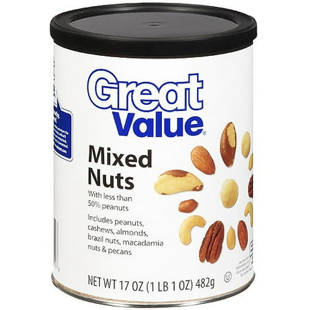 Great Value Mixed Nuts, 17 oz