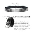 thumbnail image 2 of Studded Belt Women Y2K Spike Belts Black Girl Woman Stud Punk Waist Belt for Halloween Cosplay, 2 of 7