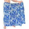 thumbnail image 5 of HAPPY BAY Men's Standard Swimsuits Sarong Pareo Beach Wrap One Size Blue-F330 Summer Vacation Party, 5 of 5
