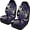 Purple Floral Design, variant on XYZCANDO Car Seat Covers Eagle Pattern 2 Piece Seat Protection Cushion Covers Durable Sedan Truck Van Stretchy Removable Front Seat Cover