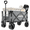 Gray, variant on UPGO 200L Collapsible Foldable Wagon with 350lbs Weight Capacity, Heavy Duty Folding Utility Garden Cart with Big All-Terrain Beach Wheels & Drink Holders