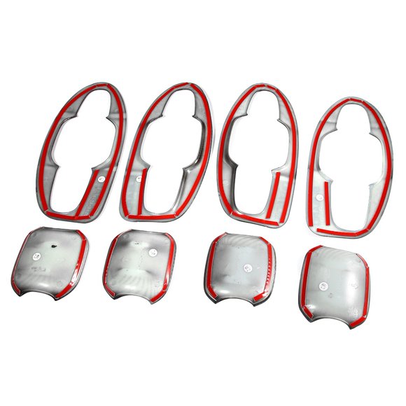 Aramox 8pcs Car Door Handle Bowl Insert Plate Trim Fit For SK 2019