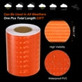 thumbnail image 3 of Unique Bargains Reflective Tape, 4' x 33 Ft Waterproof High Visibility Warning Safety Tape, Orange, 3 of 6